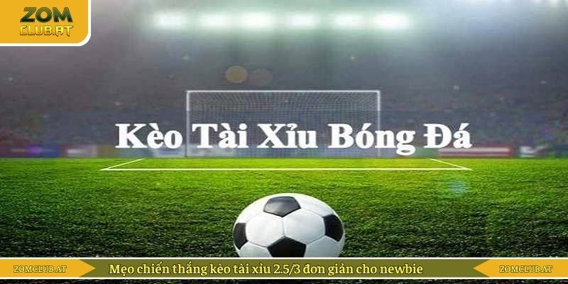 Mẹo chiến thắng kèo tài xỉu 2.5/3 đơn giản cho newbie 