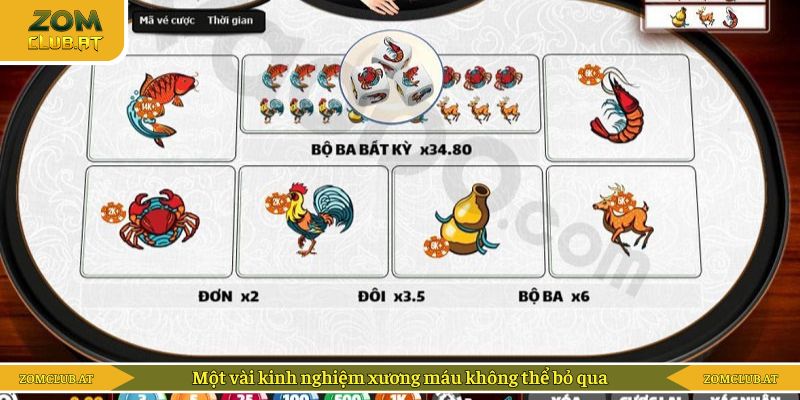 Kinh nghiệm tránh thua lỗ trong bầu cua