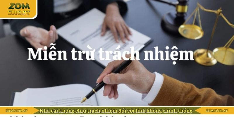 Nhà cái không chịu trách nhiệm đối với link không chính thống